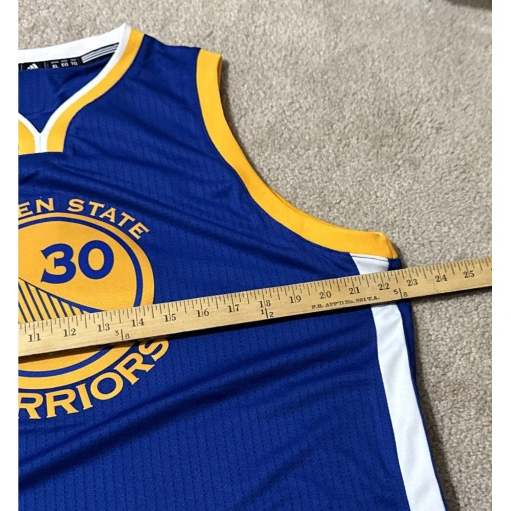 Stephen Curry Adidas 2015 2016 NBA Finals Warriors Jersey Size Youth XL +2" - Picture 8 of 13